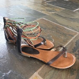 Boho tribal sandals
